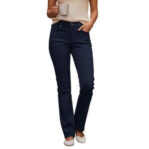 7 For All Mankind Jen7 Jeans Womens 2 Blue Slim Straight Leg Denim NWT